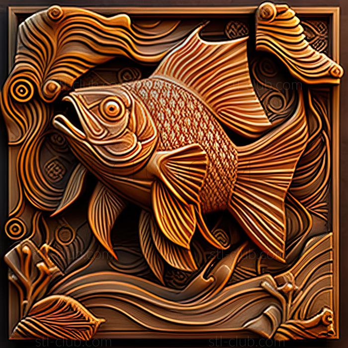 3D model st Afiosemion lambert fish (STL)